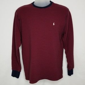 Vtg Polo Ralph Lauren Sweater Red Blue Large